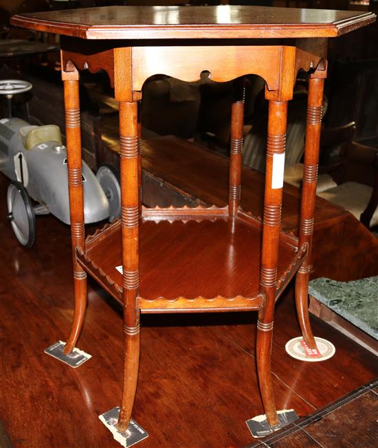 Edwardian hexagonal occasional table